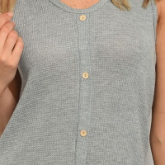 Gray Hooded Knit Tunic Dress - Picture 3 of 3